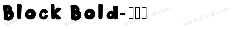 Block Bold字体转换